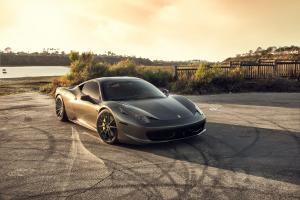 Ferrari 458 Italia Grigio Silverstone on ADV.1 Wheels (ADV10 M.V2 SL) 2018 года